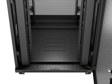 Комуникационен шкаф Lanberg rack cabinet 19' free-standing 37U/600X800 (FLAT PACK) with mesh door LCD black