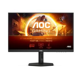 Монитор AOC Q27G4XN, 27' VA WLED, 2560x1440@180Hz, 1ms GtG, 0.5ms MPRT, 300cd m/2, 5000:1, 80M:1 DCR, Adaptive Sync, FlickerFree, Low Blue Light, Tilt, Height Adjust, Pivot, Swivel, 2xHDMI, DP