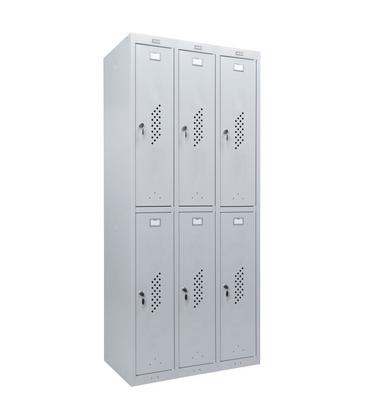 Метален гардероб PMT с 6 отделения 183х90х50 см- сниман отпред, всички врати затворени