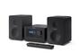 Аудио система Sharp Audio Systems XL-B514(BK), HI-FI MICRO SYSTEM, 40W (peak), FM radio with RDS,  Bluetooth v5.0, CD player, USB MP3 playback, 3.5mm Headphone jack / line-out, wooden speaker, Black