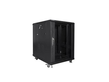 Комуникационен шкаф Lanberg rack cabinet 19' free-standing 15U/600x800 (flat pack) black