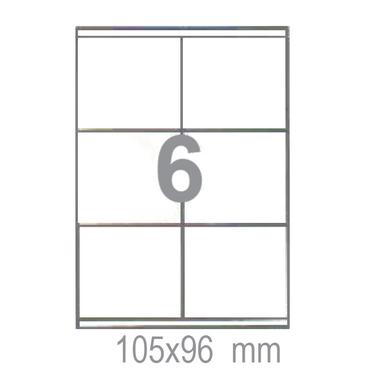Самозалепващи етикети 105х96 6 бр.