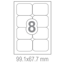 Самозалепващи етикети 99.1x67.7 8 бр.