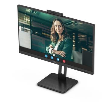 Монитор AOC 24P3CW, 23.8' IPS WLED, 1920x1080@75Hz, 4ms GtG, 300cd m/2, 1000:1, DCR 50M:1, AdaptiveSync, FlickerFree, Low Blue Light, 5Wx2, 5MP Windows Hello, Tilt, Height Adjust, Pivot, Swivel, HDMI, DP, RJ45, USB hub