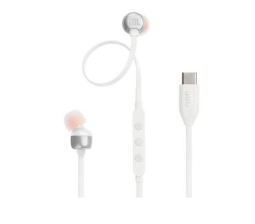 Слушалки JBL T310C WHT USB-C In-ear headphones