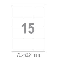 Самозалепващи етикети 70x50.8 15 бр.