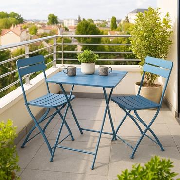 Сгъваема градинска маса РУБИНА- два стола с маса