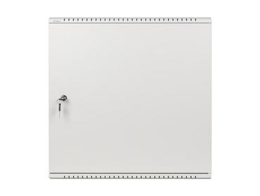 Комуникационен шкаф Lanberg rack cabinet 19' wall-mount 6U+3u/540x200 low-profile grey (assembled)