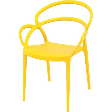 Градински стол МИЛАНО-жълт цвят