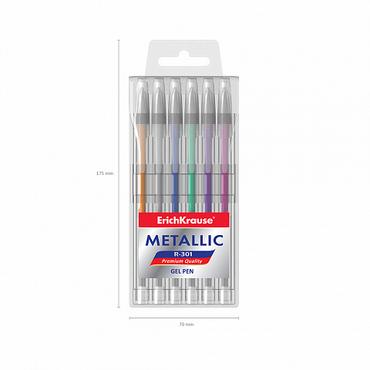 Ролер с гел Metallic комплект 6 цвята