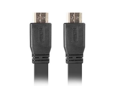 Кабел Lanberg HDMI M/M V2.0 cable 3m, 4K flat, black