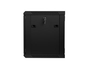 Комуникационен шкаф Lanberg rack cabinet 19' wall-mount 9U / 600x450 for self-assembly (flat pack), black