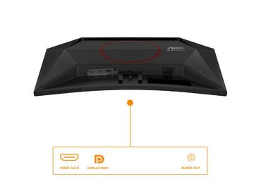Монитор AOC C24G42E, 23.6' VA Curved 1500R, WLED, 1020x1080@180Hz, 4ms GtG, 0.5ms MPRT, 250cd m/2, 3000:1, 80M:1 DCR, Adaptive Sync, FlickerFree, Low Blue Light, 2Wx2, Tilt, 2xHDMI, DP