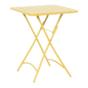 Сгъваема градинска маса РУБИНА- жълт цвят