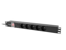 Разклонител Lanberg power distribution unit (pdu) 19' 1U 10a 2m 5x french outlets black c14