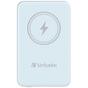 Външна батерия Verbatim MCP-5BE Power Pack 5000 mAh with UBS-C® PD 20W / Magnetic Wireless Charging 15W Blue