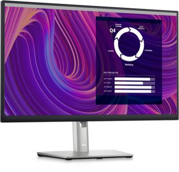 Монитор Dell P2423D, 23.8' Wide LED AG IPS Panel, 5ms, 1000:1, 300 cd/m2, 2560x1440, 99% Srgb, HDMI, DP, USB 3.2 Gen 1 hub, ComfortView, Height, Pivot, Swivel, tilt, Black