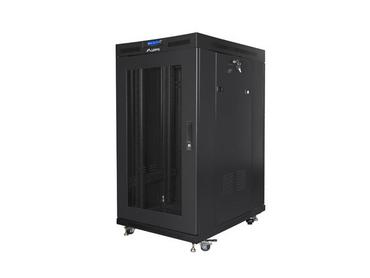 Комуникационен шкаф Lanberg rack cabinet 19' free-standing 22U/800x1000 (flat pack) with mesh door lcd black v2
