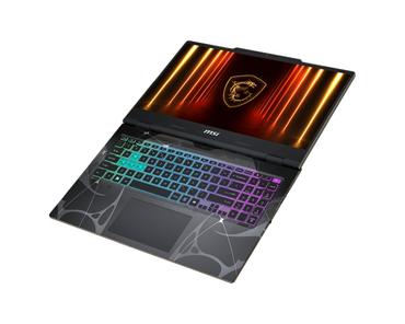Лаптоп MSI Cyborg A15 AI B2HWFKG, AMD Ryzen 7 260 (8C/16T, 24MB, up to 5.1 GHz), NVIDIA GeForce RTX 5060 8GB GDDR7 572 AI TOPS, 15.6' FHD (1920x1080) 144Hz, IPS-Level, 16GB DDR5 2x8 5600MHz, 512GB SSD Gen4x4, WiFi 6E, BT5.3, 4 Zone RGB Kbd, NO OS, 2.1kg
