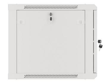 Комуникационен шкаф Lanberg rack cabinet 19' wall-mount 9U/600x600 for self-assembly with metal door grey (flat pack)