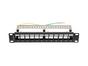 Пач панел Lanberg patch panel blank 12 port 1U 10' ftp for keystone modules black v2