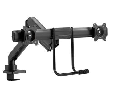 Стойка Neomounts by NewStar Screen Desk Mount 2 screens (topfix clamp & grommet), Black