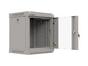 Комуникационен шкаф Lanberg rack cabinet 10' wall-mount 6U/300x300 (flat pack) with glass door grey