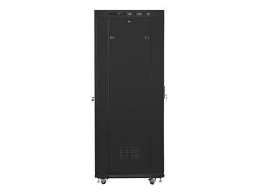 Комуникационен шкаф Lanberg rack cabinet 19' free-standing 37U/600x800 (flat pack) with glass door lcd black v2