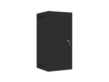 Комуникационен шкаф Lanberg rack cabinet 10' wall-mount 12U/280x310 for self-assembly with metal door black (flat pack)