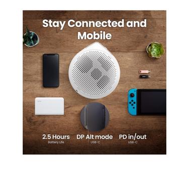 Мултимедиен проектор BenQ GV50, DLP, LASER, 1080p (1920x1080), 100K:1, 500 ANSI Lumens, 1.2X, Google TV, Auto Keystone, HDMI, USB-C with DP/PD, USB-A, BT 5.0, Wi-Fi, Speakers 5.1 2x 4W + 10W Woofer, Light Source Life ECO 30,000hrs, 2.1kg, White