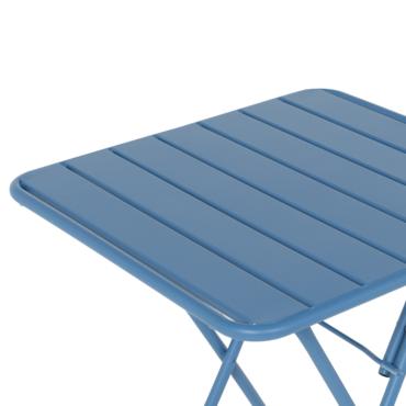 Сгъваема градинска маса РУБИНА- син цвят плот