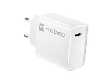 Адаптер Natec USB Charger Ribera 1X USB-C 20W, White