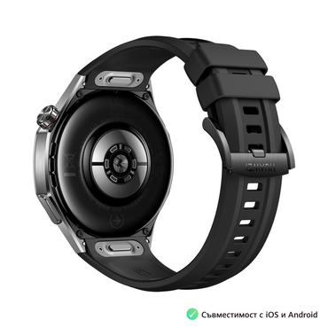 Часовник Huawei Watch GT5 Pro Vili-B29F, 1.43', Amoled, 466x466, PPI 326, BT5.2, BLE/BR/EDR, 524mAh, 40-meter free diving, HUAWEI TruSense System, ECG analysis, Battery life up to 14 days, Compatible with iOS and Android devices, Black Fluoroelastomer