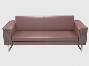 Диван триместен ТЪРНОВО ARMD 03 - сниман отпред, кафяв на цвят