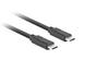 Кабел Lanberg USB-C M/M 3.1 gen 2 cable 1m 10GB/s pd100w black