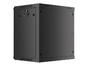 Комуникационен шкаф Lanberg rack cabinet 19' wall-mount 12U/600x450 for self-assembly with metal door black (flat pack)