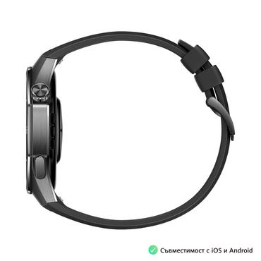 Часовник Huawei Watch GT5 Pro Vili-B29F, 1.43', Amoled, 466x466, PPI 326, BT5.2, BLE/BR/EDR, 524mAh, 40-meter free diving, HUAWEI TruSense System, ECG analysis, Battery life up to 14 days, Compatible with iOS and Android devices, Black Fluoroelastomer