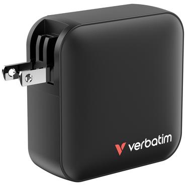Зарядно устройство Verbatim Mini GaN Charger 165W 4 Port US plug with EU and UK adaptors
