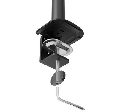 Стойка Neomounts Nero Single Flat Screen Desk Mount (phone holder+Quick-fix clamp/grommet)