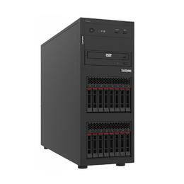 Сървър Lenovo ThinkSystem ST250 V2, Xeon E-2378 (8C 2.6GHz 16MB Cache/65W), 1x32GB, O/B, 2.5' HS (8), 5350-8i, HS 750W Titanium, XCC Enterprise, No DVD