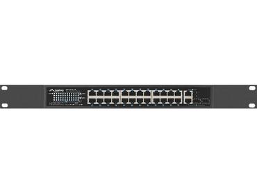 Комутатор Lanberg switch 24x 100mb poe+/2x combo rack 19' gigabit ethernet 360w v2