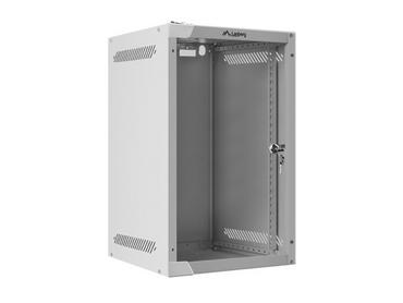 Комуникационен шкаф Lanberg rack cabinet 10'' wall-mount 9U / 280x310 for self-assembly (flat pack), grey