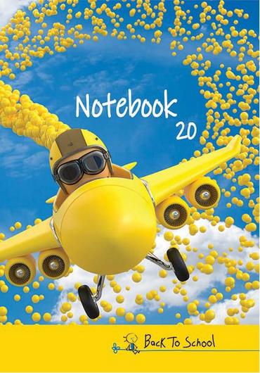 Тетрадка телчета А5 офсет 20 л малки квадрадчета