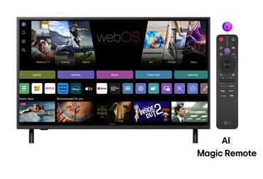 Телевизор LG 43QNED82A3B, 43' 4K QNED HDR Smart TV, 3840x2160, DVB-T2/C/S2, Alpha 7 AI Processor, HDR10 / HLG, webOS 25 ThinQ, VRR / ALLM / HGiG, 4K Upscaling, WiFi 5, Voice Controll, Bluetooth 5, AirPlay 2, LAN, CI, HDMI, SPDIF, Google Cast, 2 pole Stand