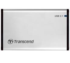 Кутия за твърд диск Transcend 0GB StoreJet 2.5' (SATA), USB 3.1, Aluminum housing