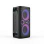 Аудио система Hisense Party Rocker One Plus (HP110) Bluetooth Speaker with 300W Power, Built-in Woofer, Karaoke Mode, Built-in Wireless Charging Pad, AUX Input and Output, USB, 15 Hour Long-Lasting Battery 4 x 2500Ah, 2x mics included