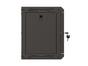 Комуникационен шкаф Lanberg rack cabinet 10' wall-mount 6U/300x300 (flat pack) with glass door black