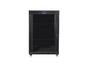 Комуникационен шкаф Lanberg rack cabinet 19' free-standing 22U/800x1000 (flat pack) with mesh door lcd black v2