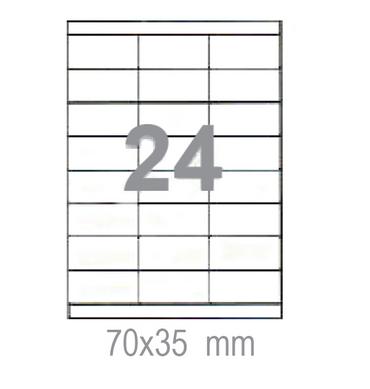 Самозалепващи етикети 70х35 24 бр.