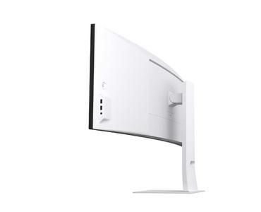 Монитор LG 49U950A-W, 49' 32:9 Curved UltraWide Dual QHD 5K 5120x1440 NANO IPS 1ms MBR, 144 Hz, 5ms, 400 cd/m2, 1000:1, HDR400, DCI-P3 98%,  USB Type-C, PD 90W, FreeSync, G-SYNC, PIP, 2 PBP, HDMI, DisplayPort, Speacer 2ch 10W, Tilt, Height, Swivel, Tiltan